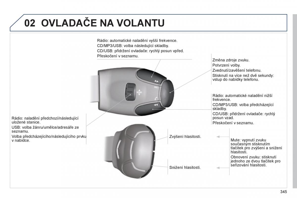 Peugeot 3008 Hybrid navod k obsludze / page 347