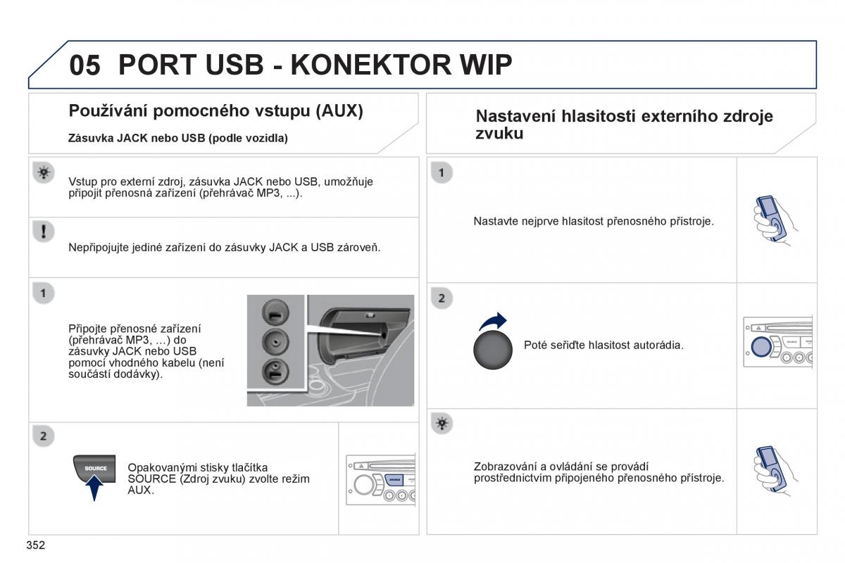 Peugeot 3008 Hybrid navod k obsludze / page 354