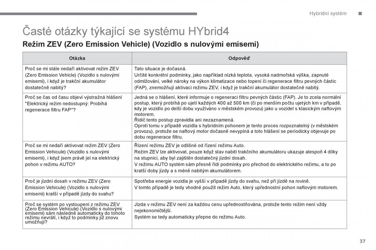 Peugeot 3008 Hybrid navod k obsludze / page 39