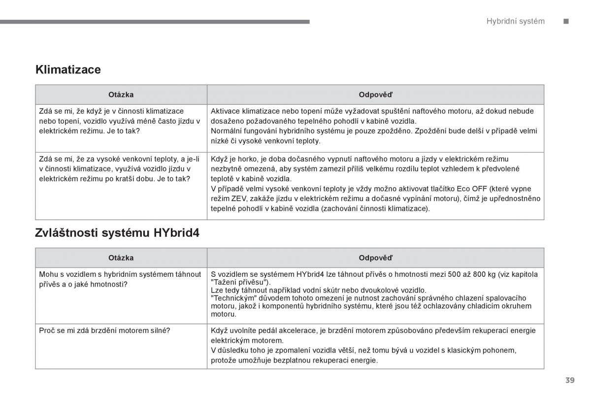 Peugeot 3008 Hybrid navod k obsludze / page 41