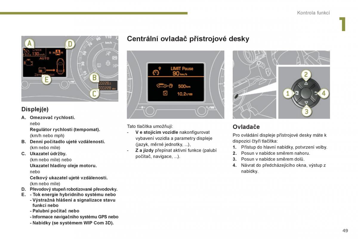 Peugeot 3008 Hybrid navod k obsludze / page 51