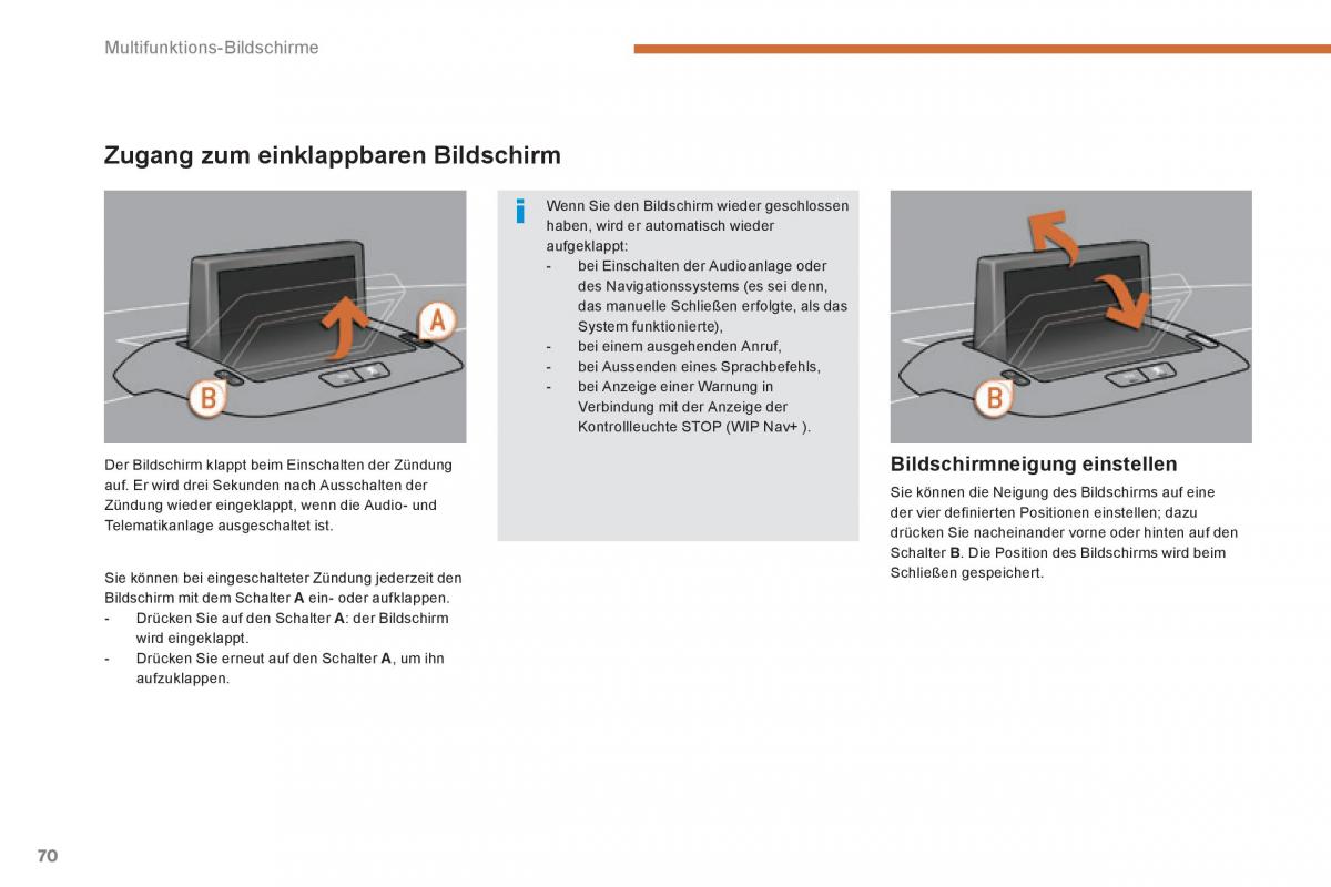 Peugeot 3008 Hybrid Handbuch / page 72