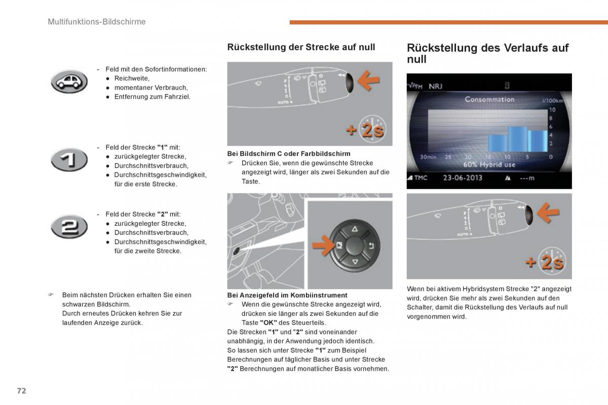 Peugeot 3008 Hybrid Handbuch / page 74