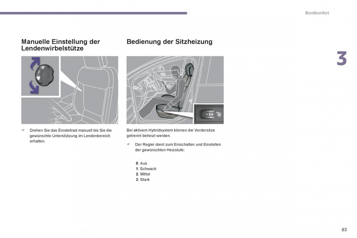 Peugeot 3008 Hybrid Handbuch / page 85