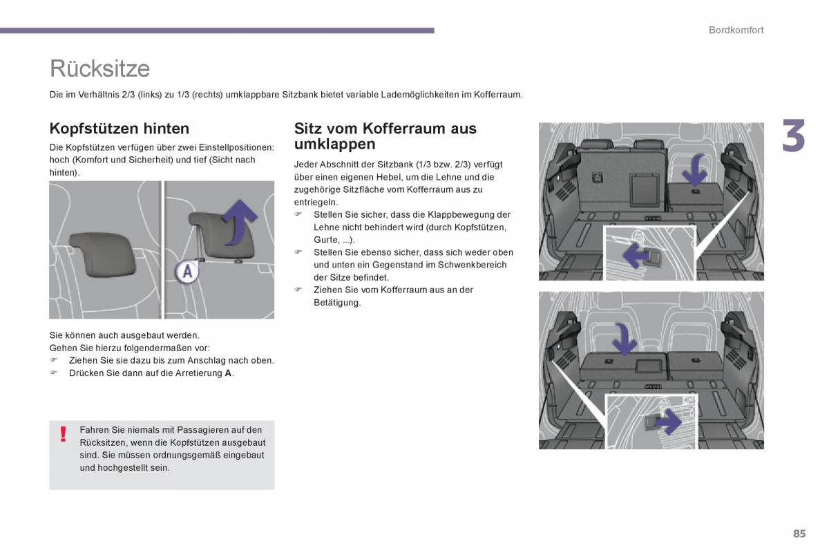 Peugeot 3008 Hybrid Handbuch / page 87