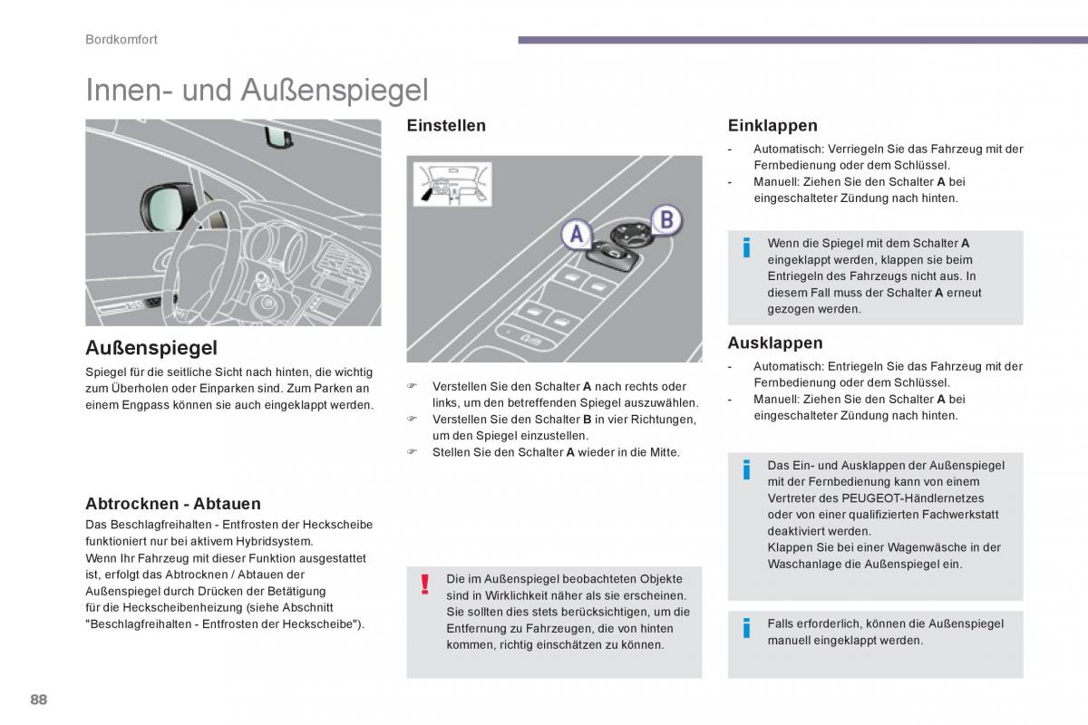 Peugeot 3008 Hybrid Handbuch / page 90