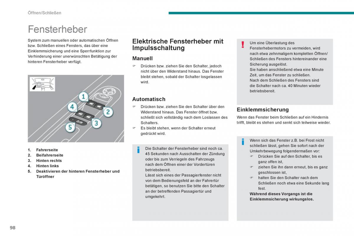 Peugeot 3008 Hybrid Handbuch / page 100