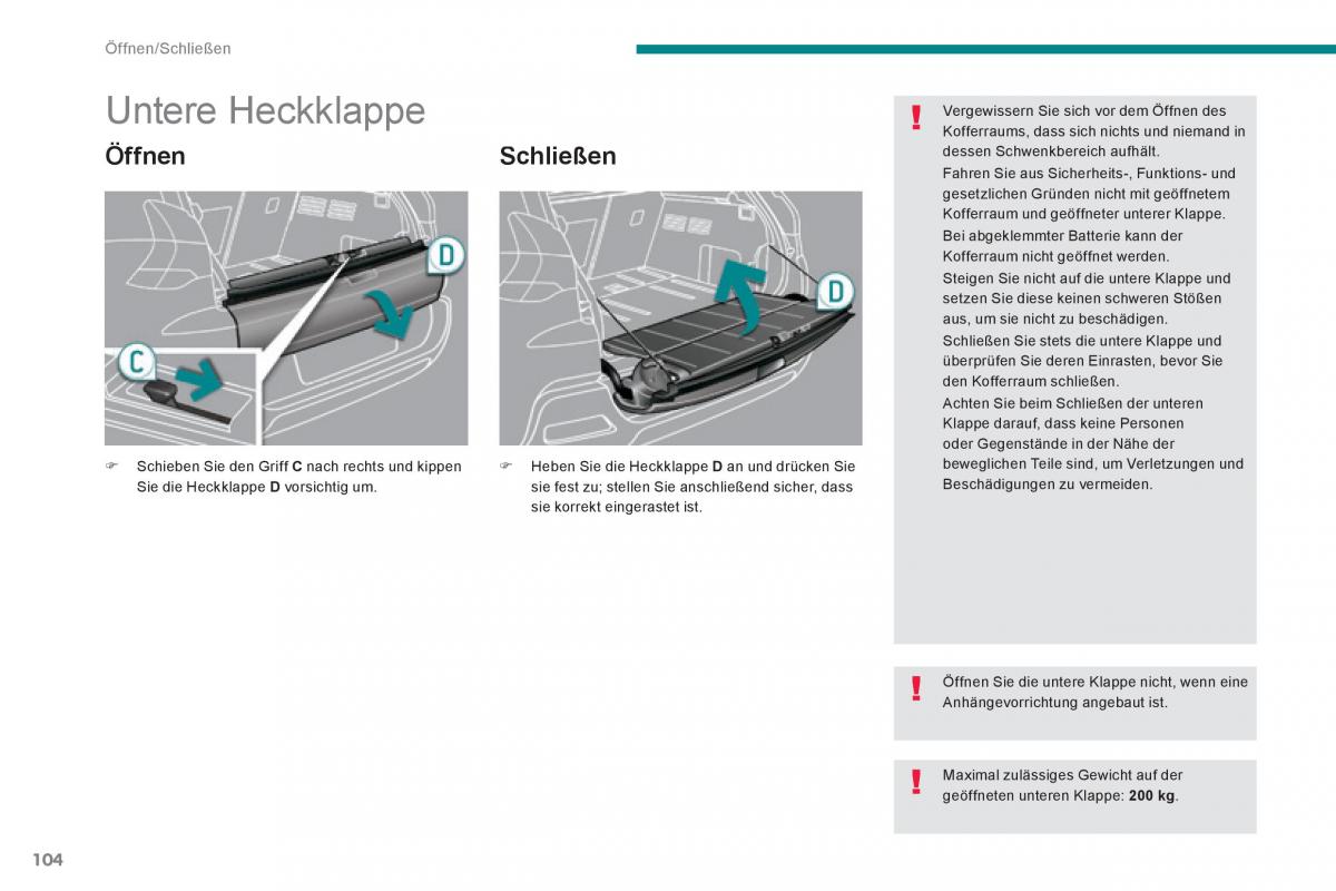 Peugeot 3008 Hybrid Handbuch / page 106