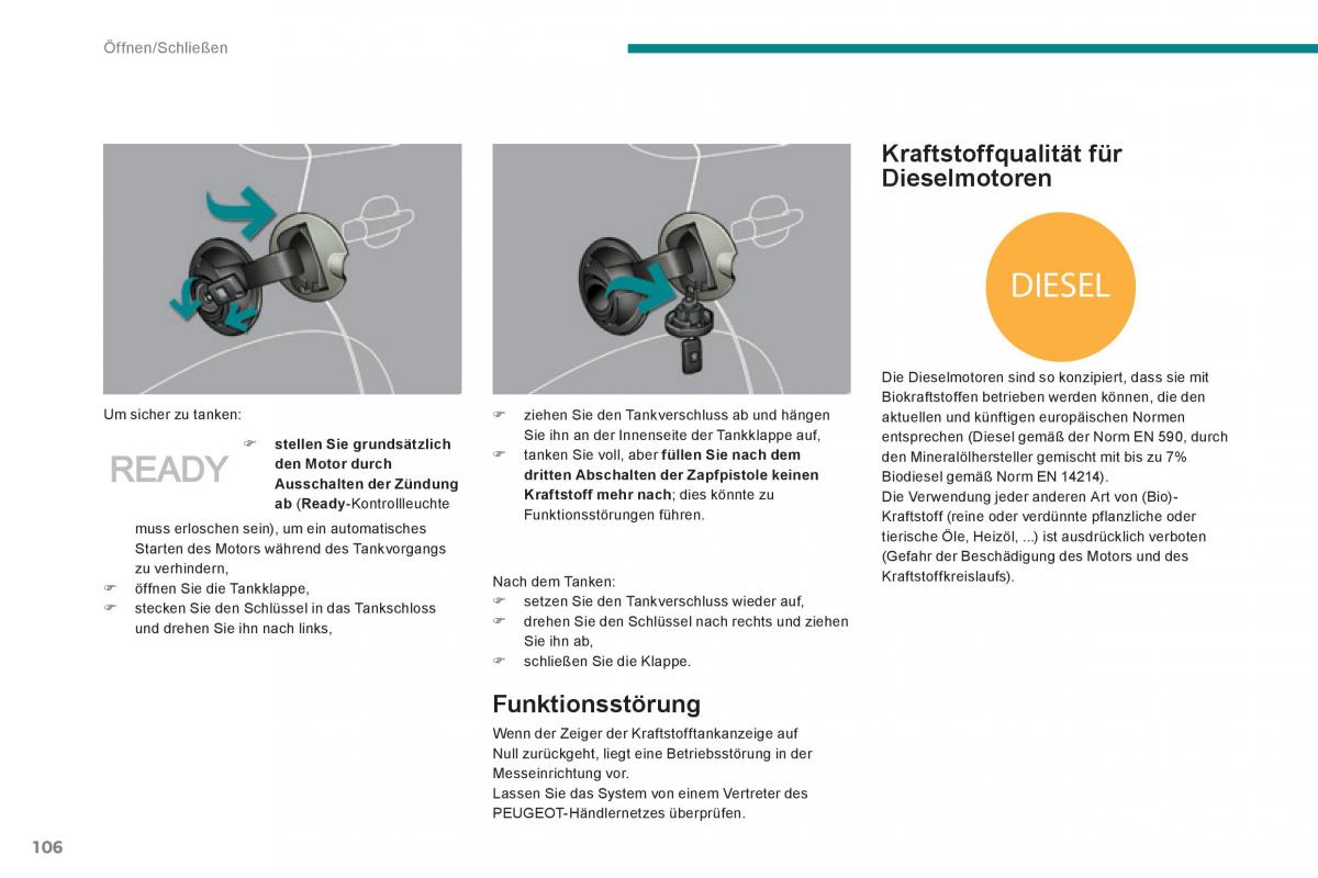 Peugeot 3008 Hybrid Handbuch / page 108