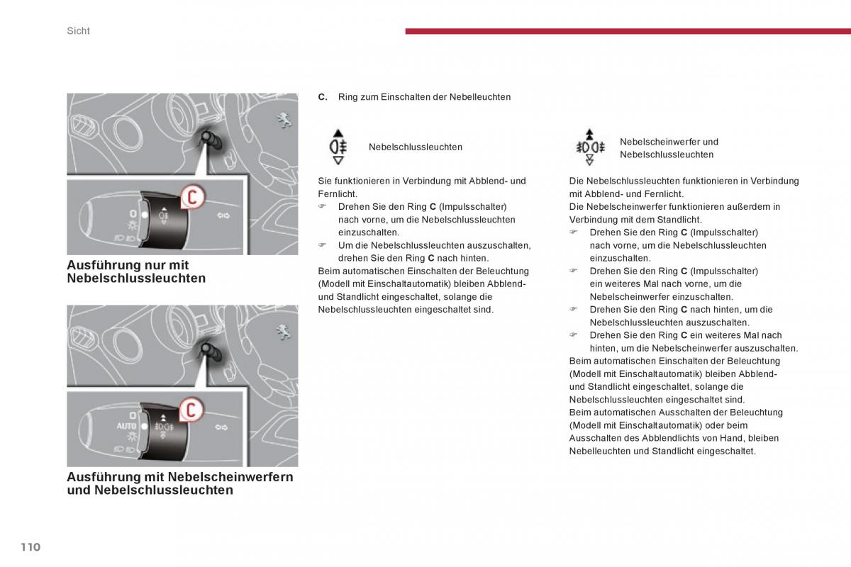 Peugeot 3008 Hybrid Handbuch / page 112