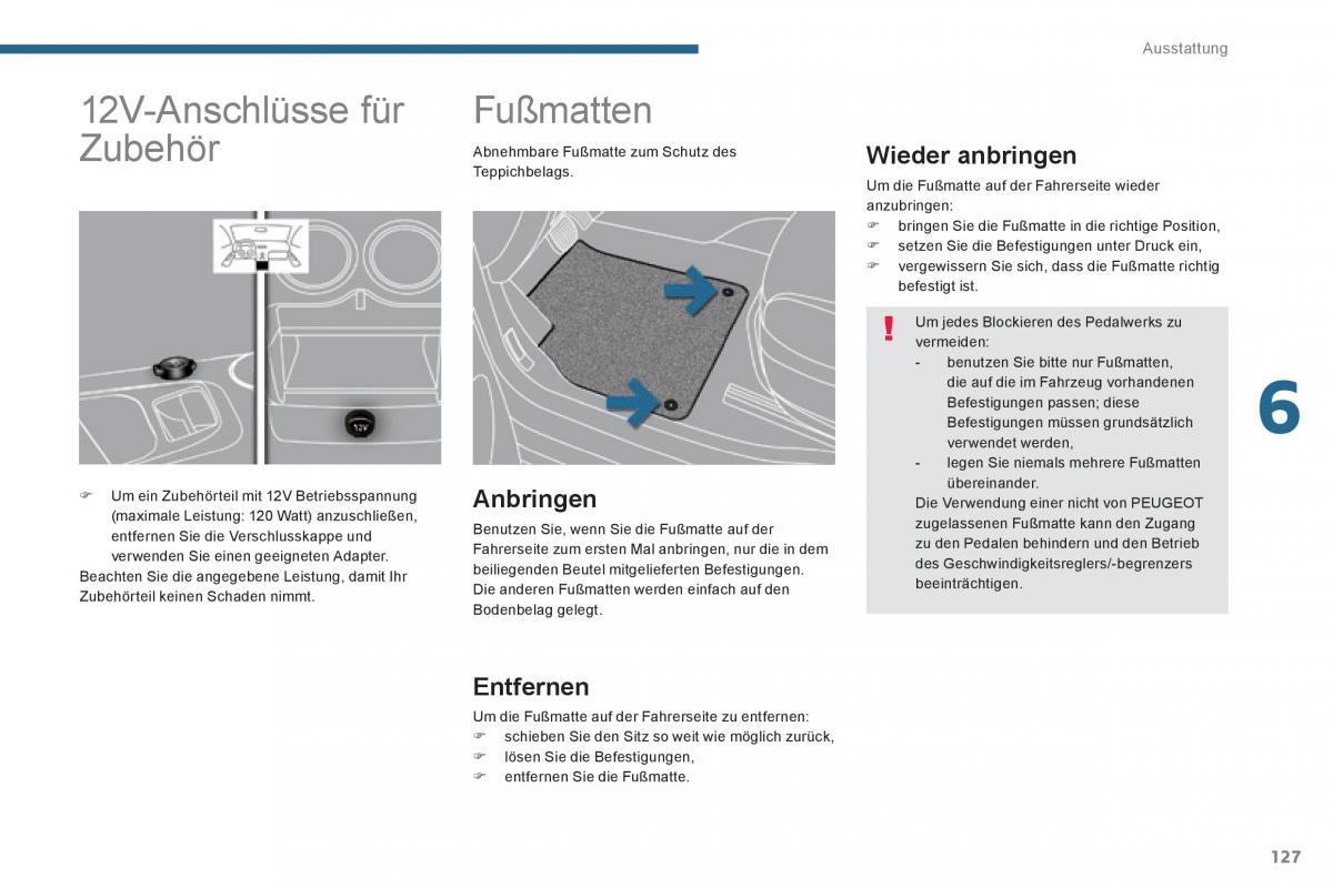 Peugeot 3008 Hybrid Handbuch / page 129