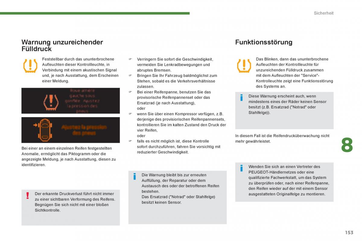 Peugeot 3008 Hybrid Handbuch / page 155