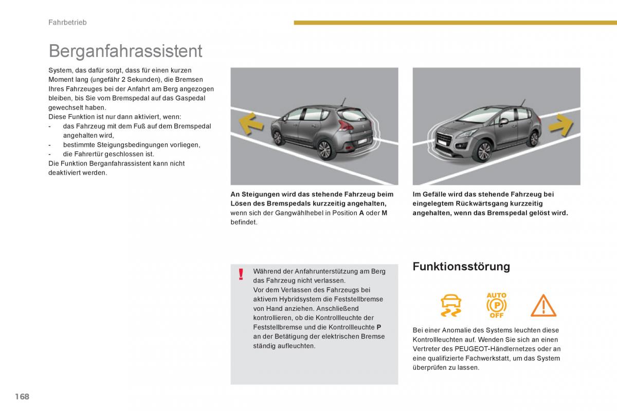 Peugeot 3008 Hybrid Handbuch / page 170