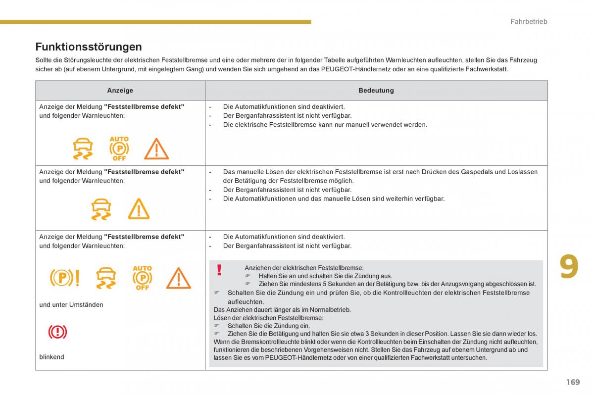 Peugeot 3008 Hybrid Handbuch / page 171