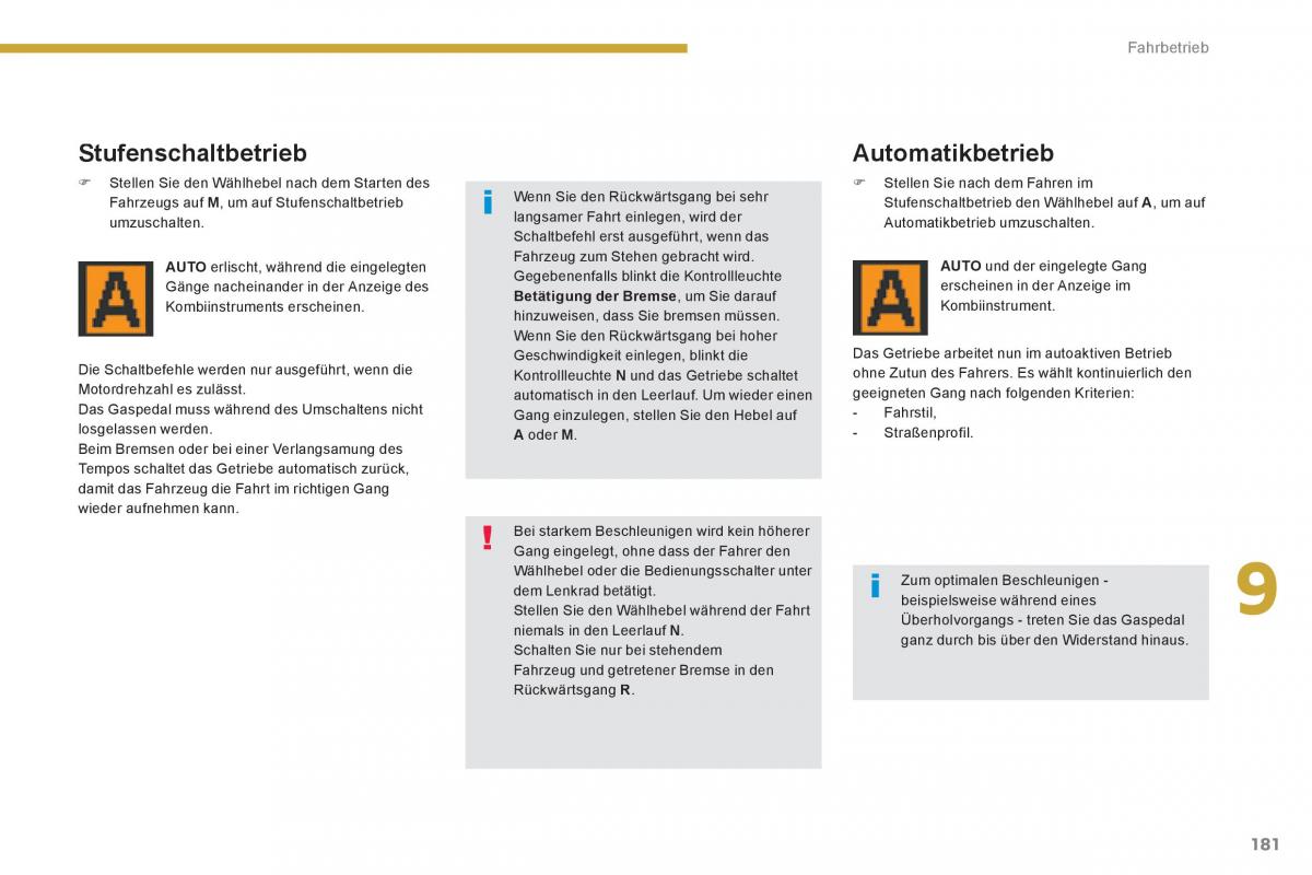 Peugeot 3008 Hybrid Handbuch / page 183