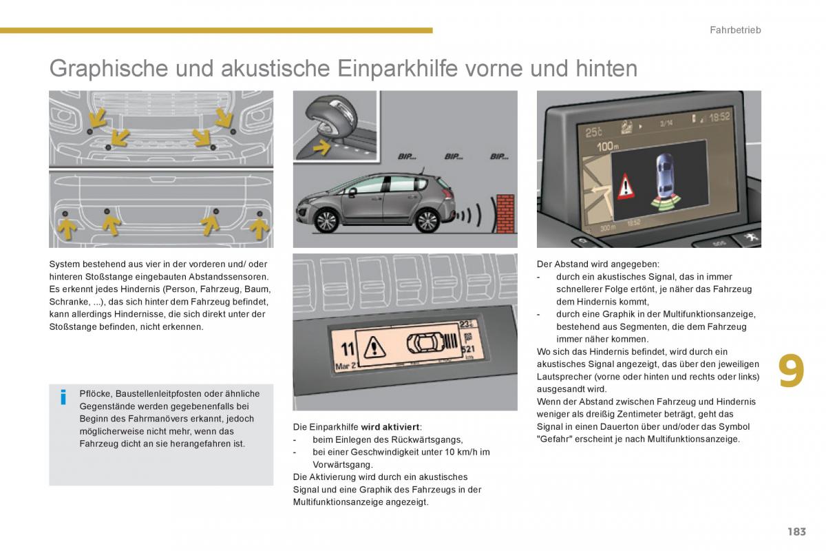 Peugeot 3008 Hybrid Handbuch / page 185