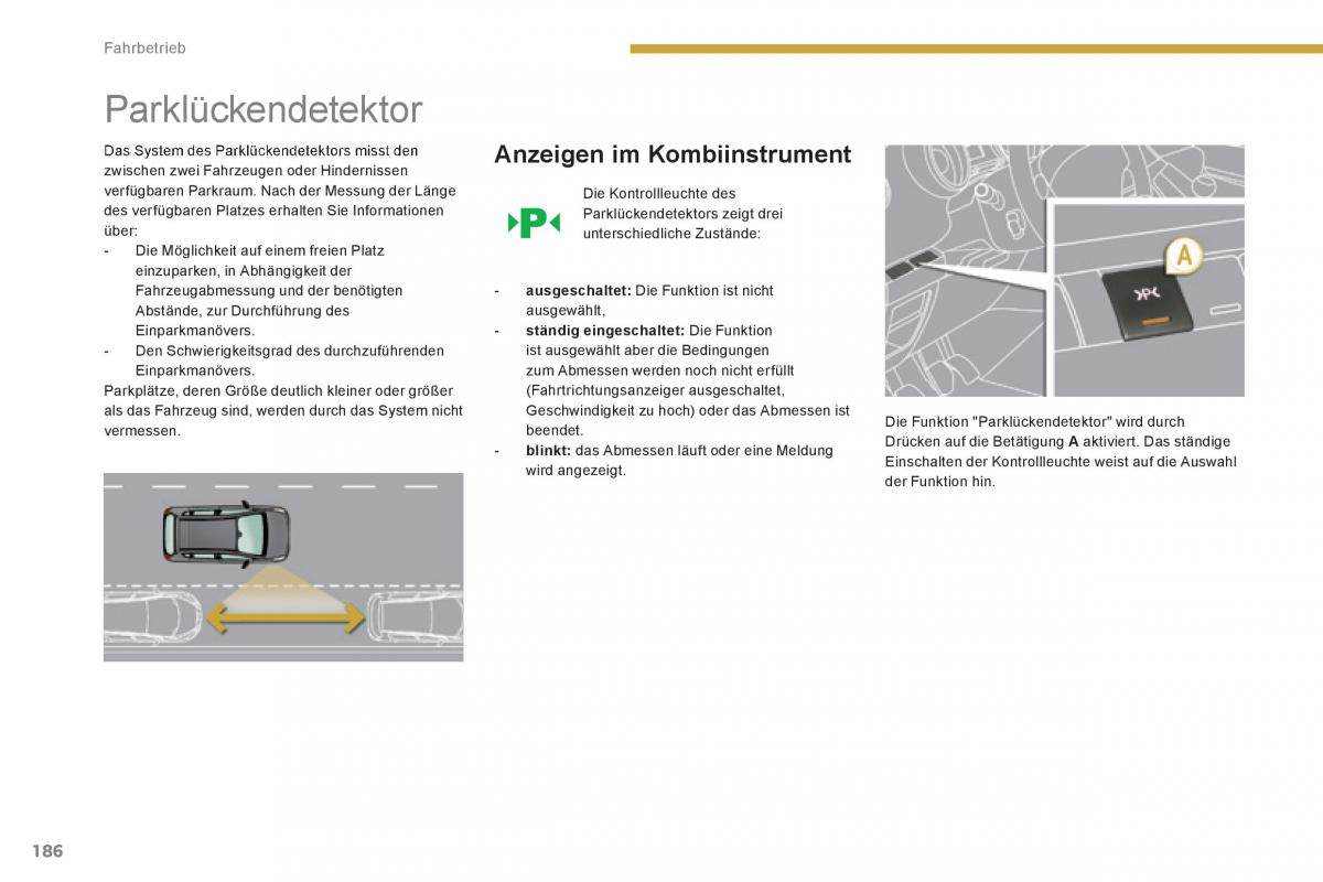 Peugeot 3008 Hybrid Handbuch / page 188