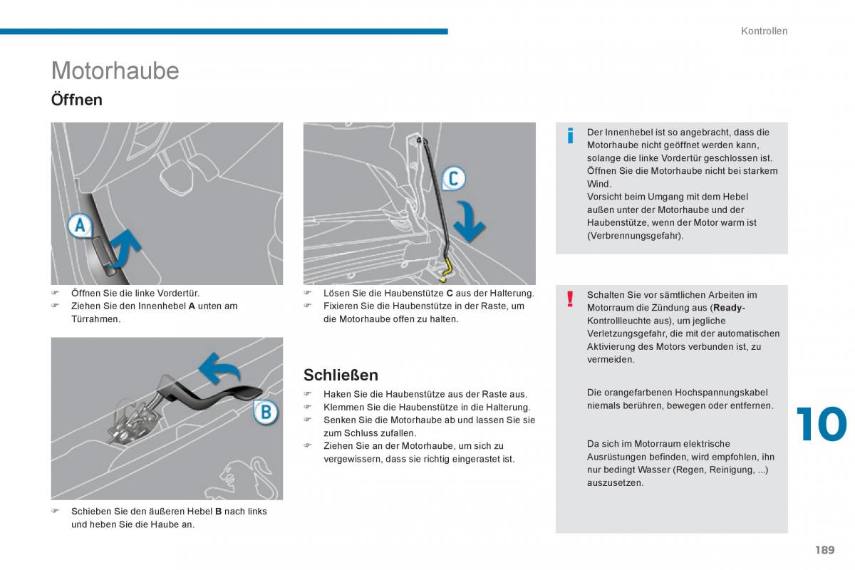 Peugeot 3008 Hybrid Handbuch / page 191