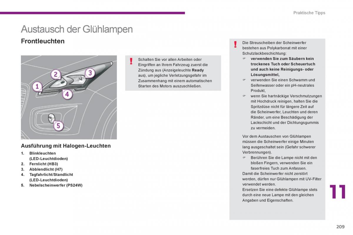 Peugeot 3008 Hybrid Handbuch / page 211