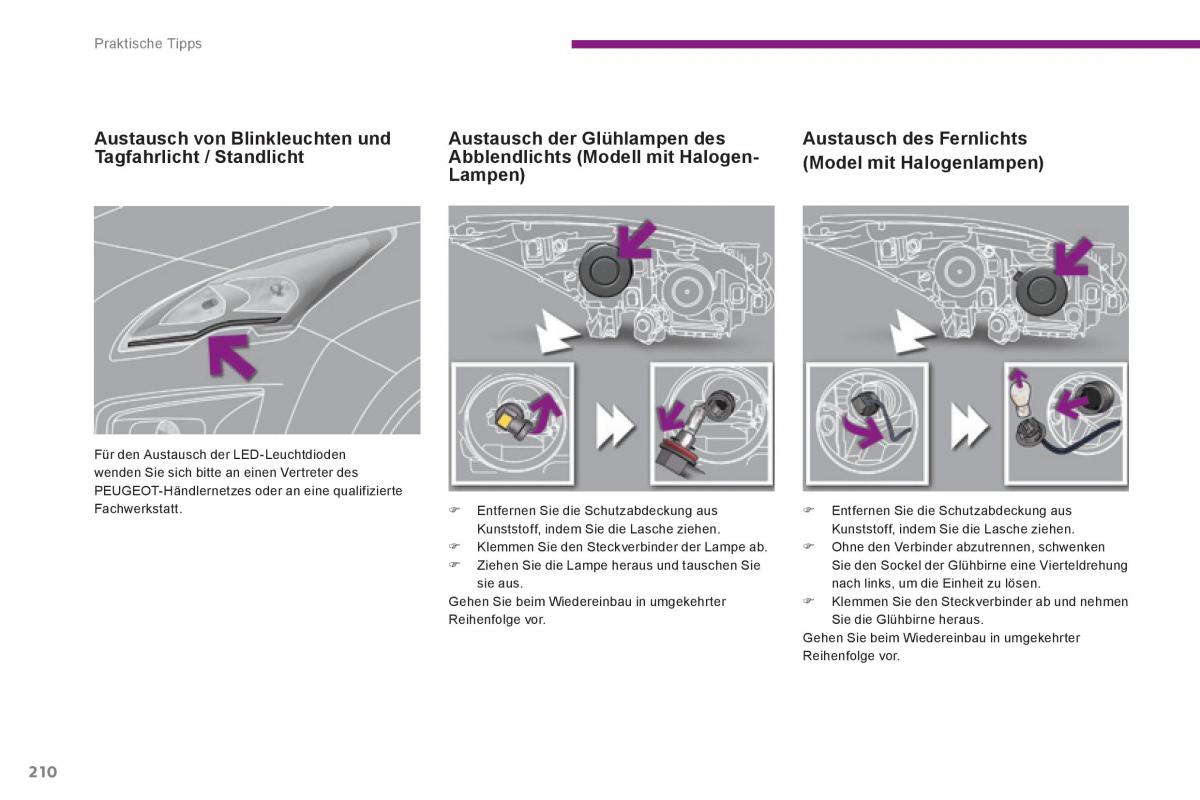 Peugeot 3008 Hybrid Handbuch / page 212