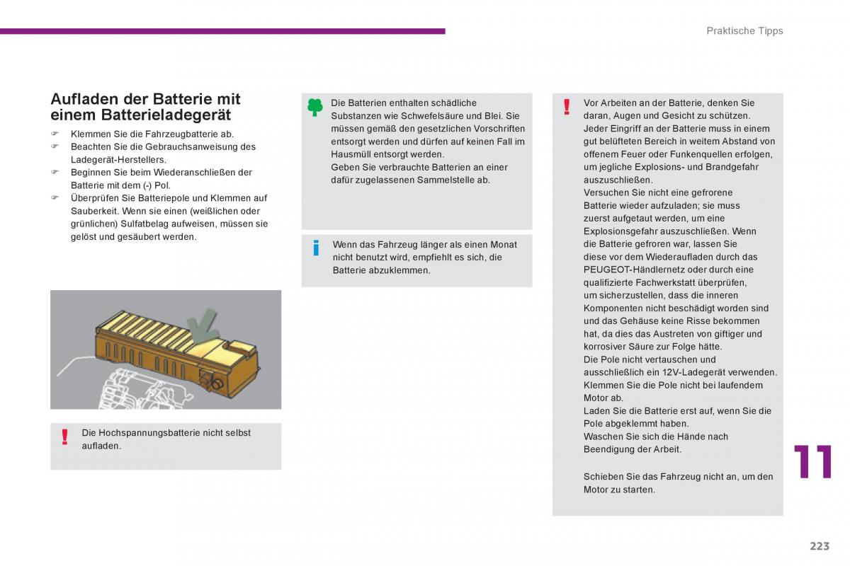 Peugeot 3008 Hybrid Handbuch / page 225