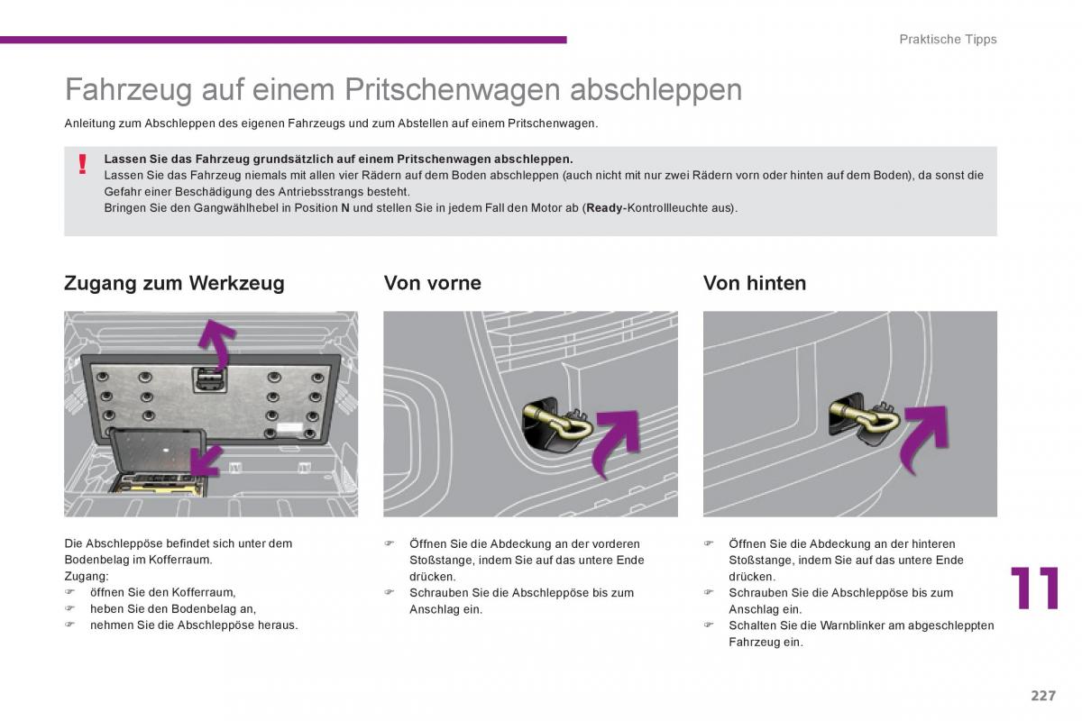 Peugeot 3008 Hybrid Handbuch / page 229