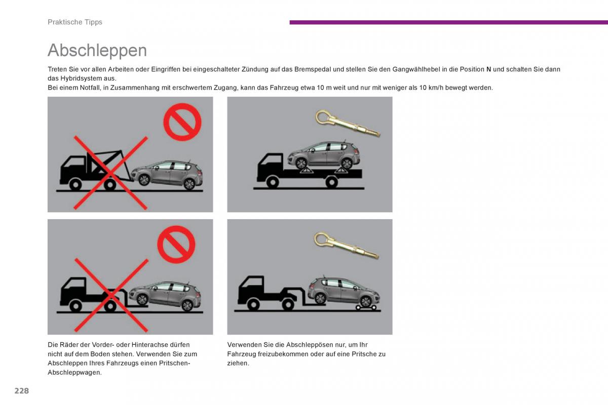 Peugeot 3008 Hybrid Handbuch / page 230