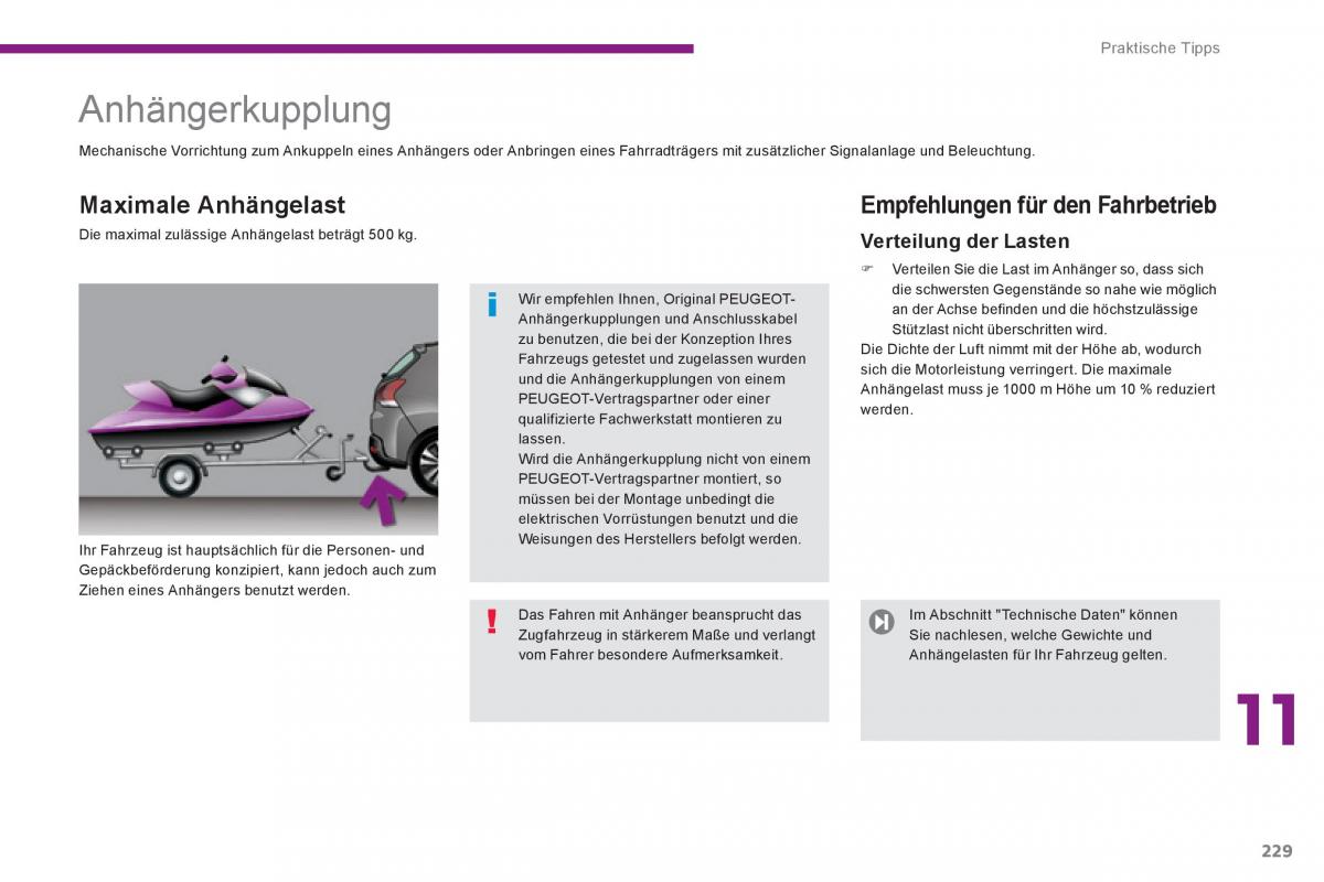 Peugeot 3008 Hybrid Handbuch / page 231