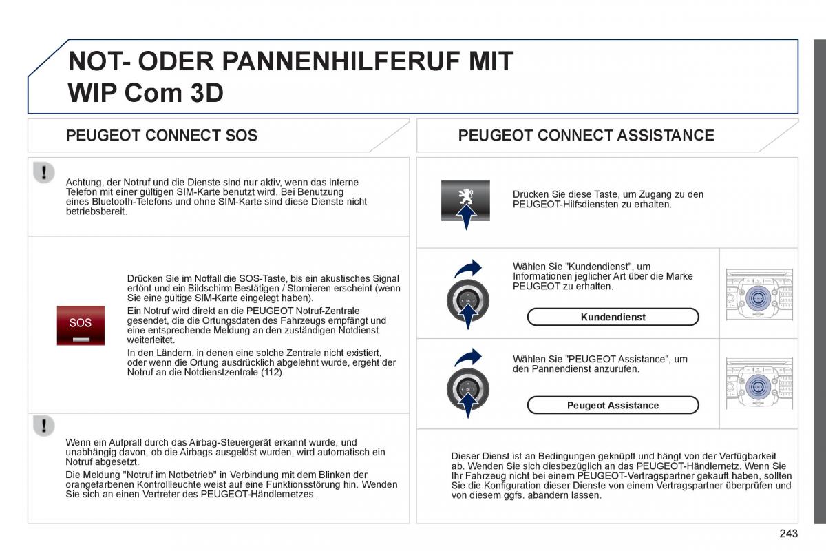 Peugeot 3008 Hybrid Handbuch / page 245