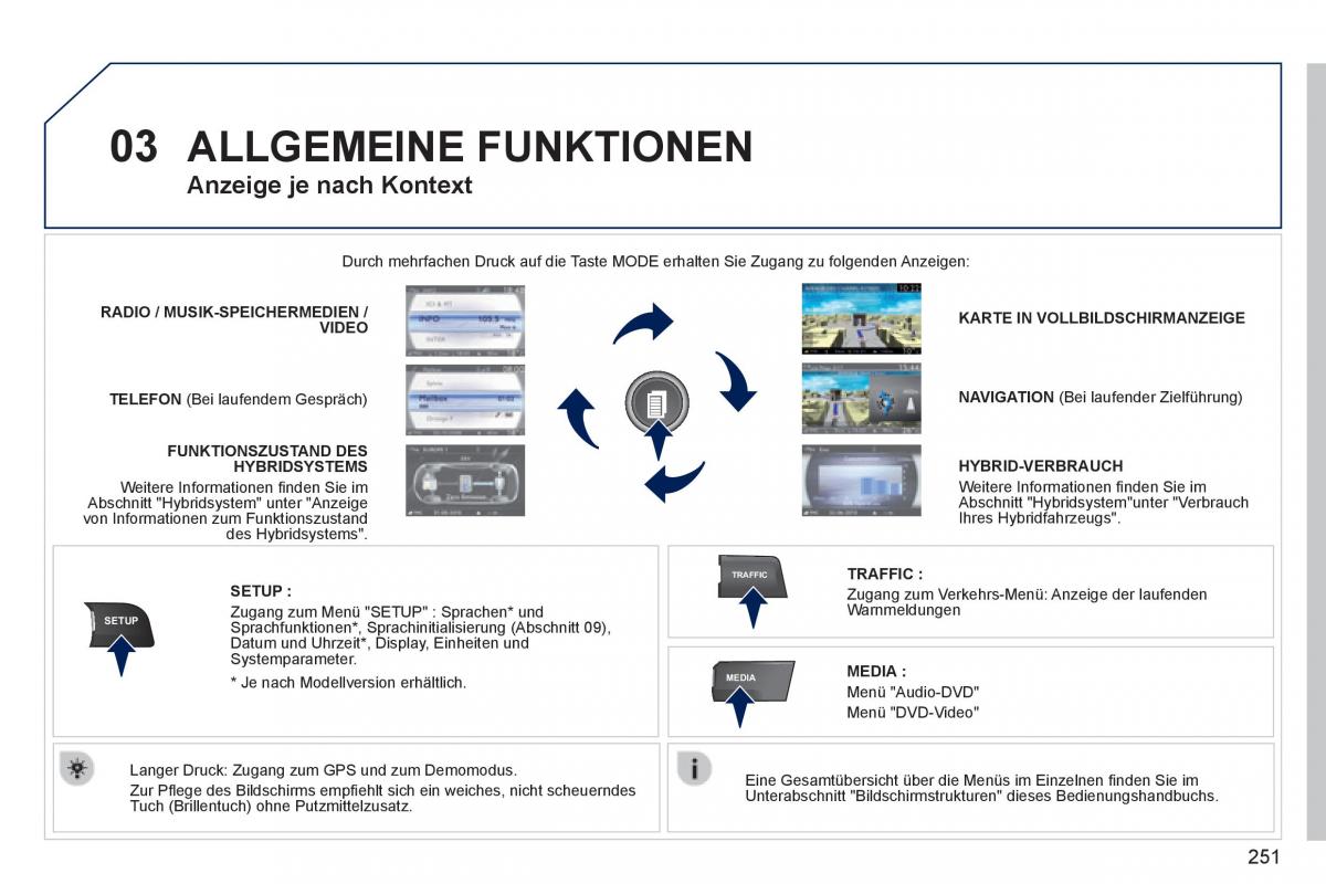 Peugeot 3008 Hybrid Handbuch / page 253