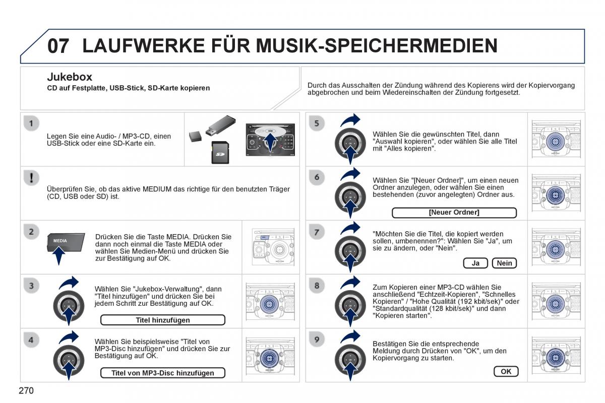 Peugeot 3008 Hybrid Handbuch / page 272