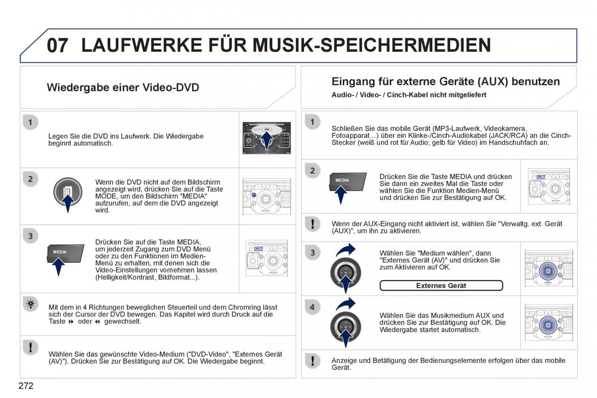 Peugeot 3008 Hybrid Handbuch / page 274