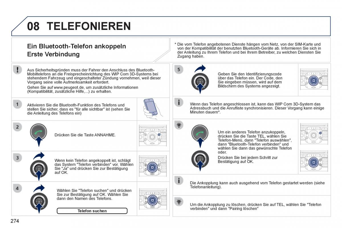 Peugeot 3008 Hybrid Handbuch / page 276