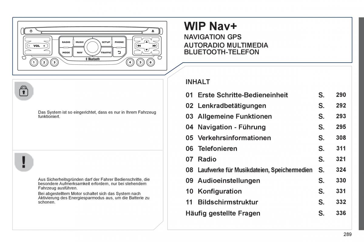 Peugeot 3008 Hybrid Handbuch / page 291