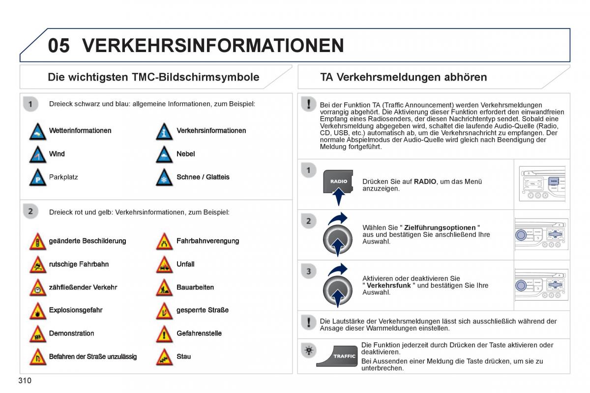 Peugeot 3008 Hybrid Handbuch / page 312