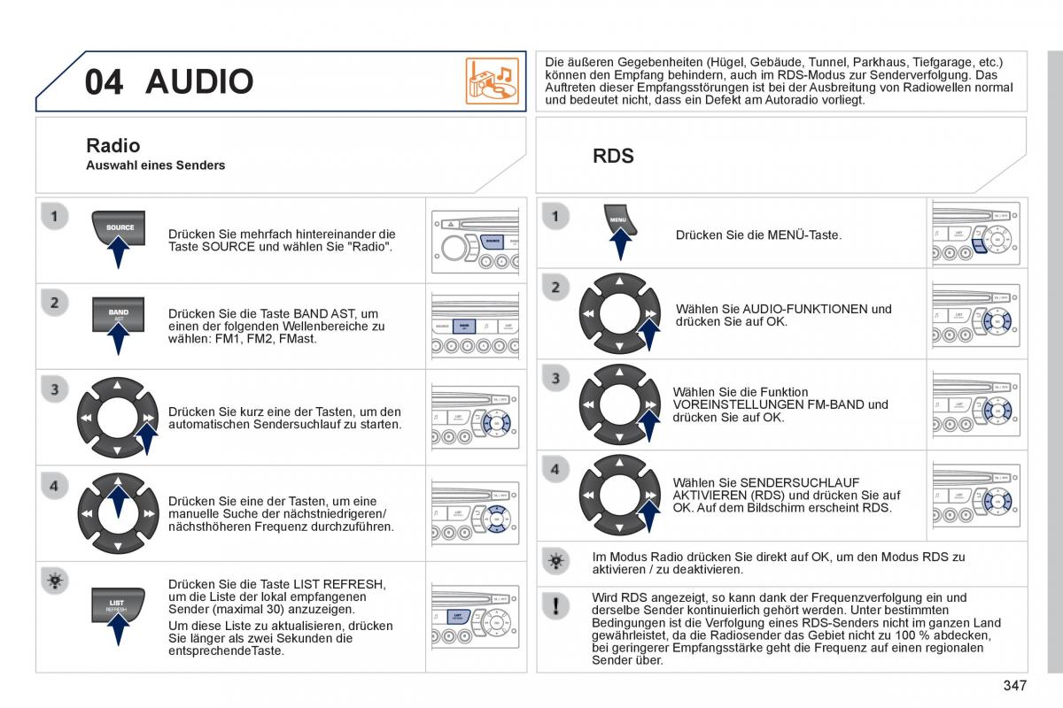 Peugeot 3008 Hybrid Handbuch / page 349