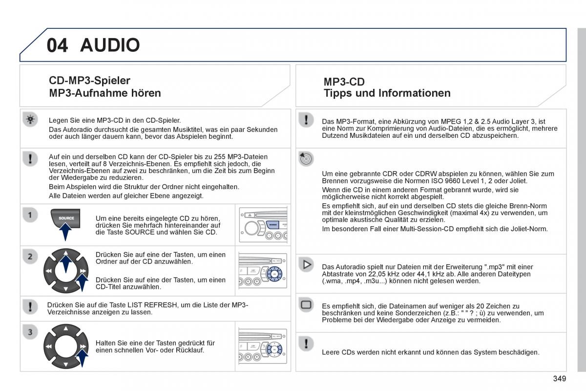 Peugeot 3008 Hybrid Handbuch / page 351