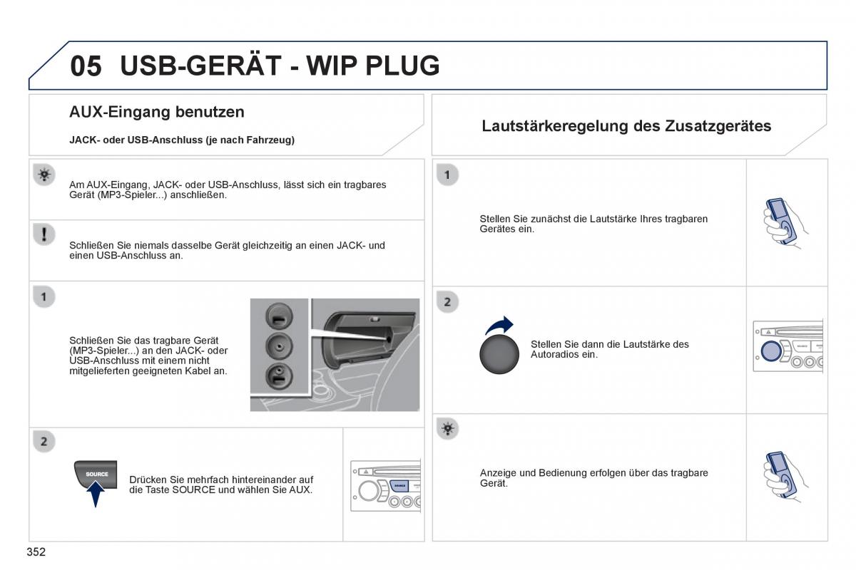 Peugeot 3008 Hybrid Handbuch / page 354