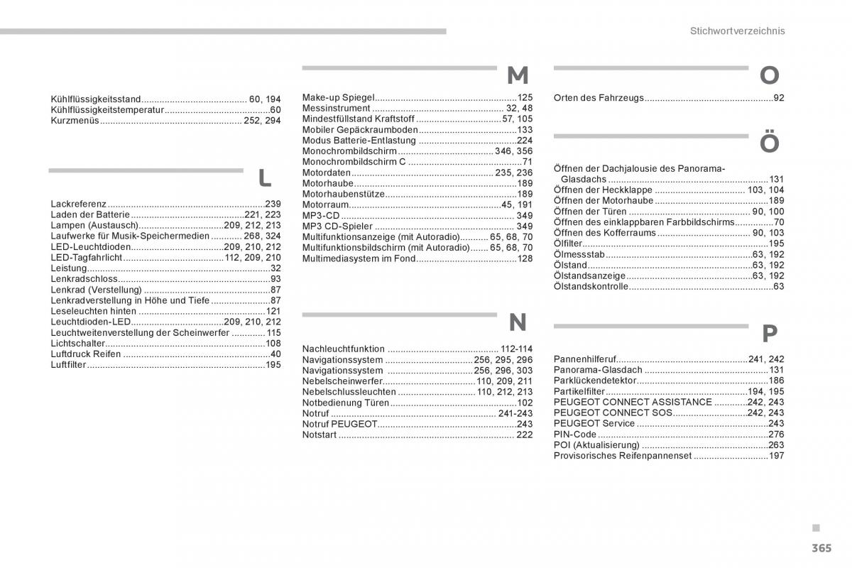 Peugeot 3008 Hybrid Handbuch / page 367