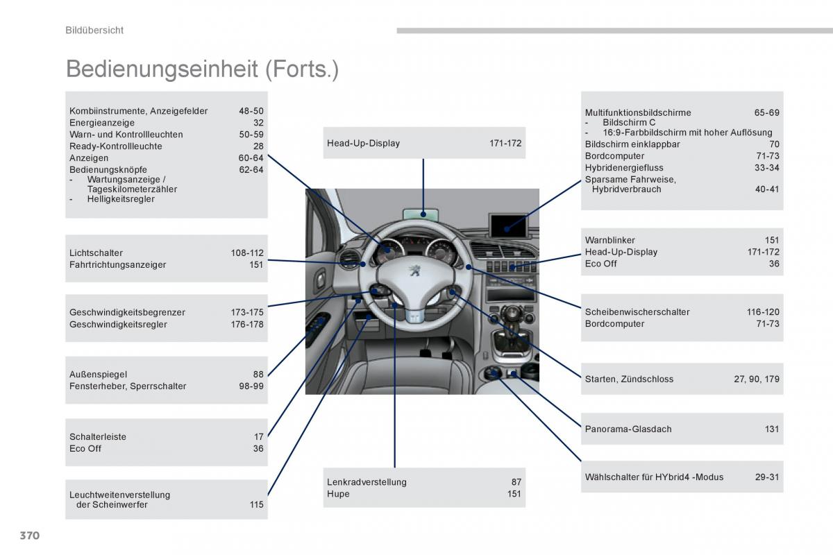 Peugeot 3008 Hybrid Handbuch / page 372