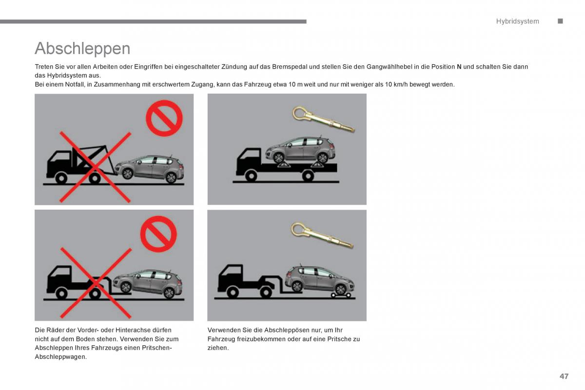 Peugeot 3008 Hybrid Handbuch / page 49