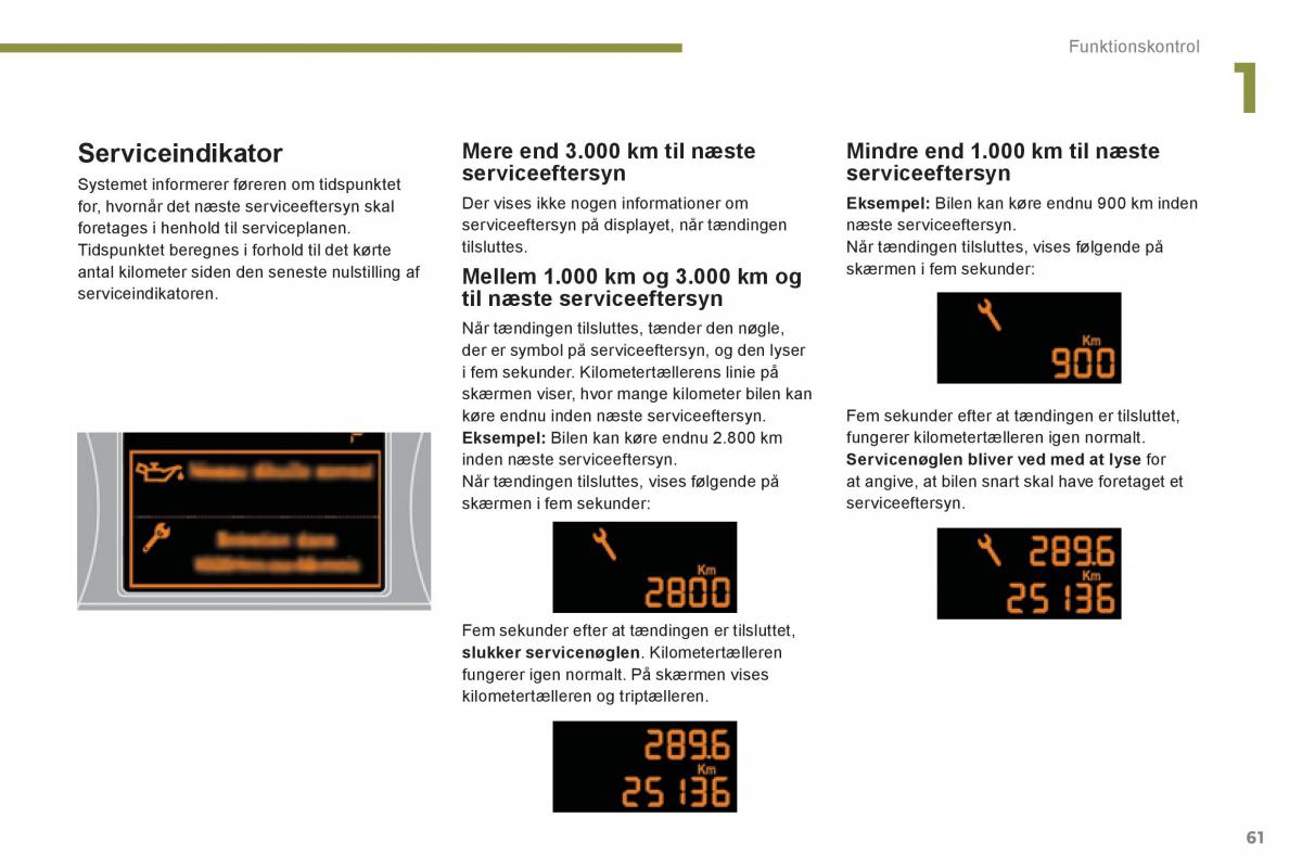 Peugeot 3008 Hybrid Bilens instruktionsbog / page 63