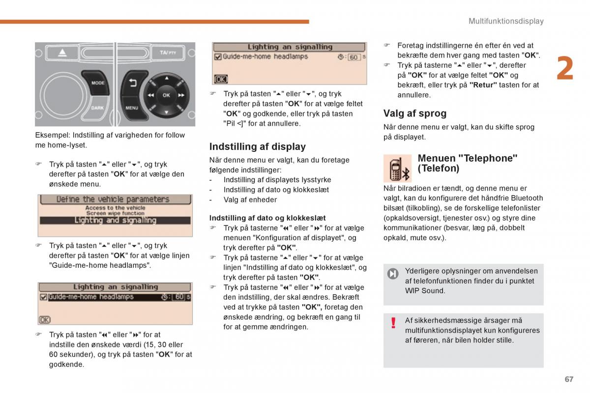 Peugeot 3008 Hybrid Bilens instruktionsbog / page 69