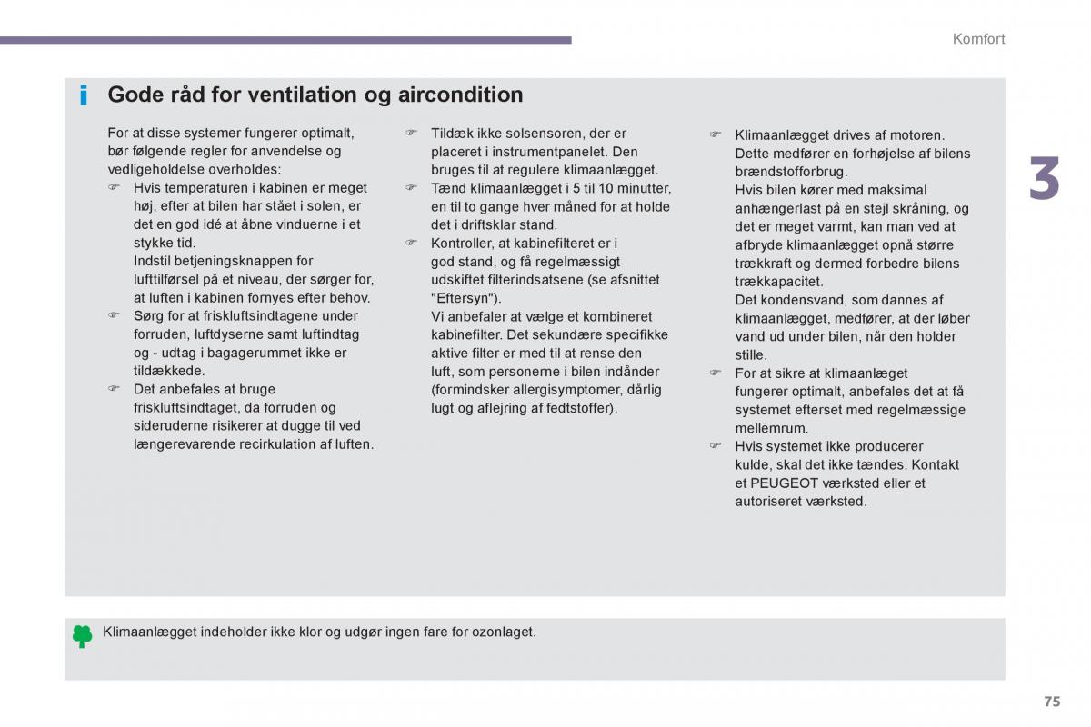 Peugeot 3008 Hybrid Bilens instruktionsbog / page 77