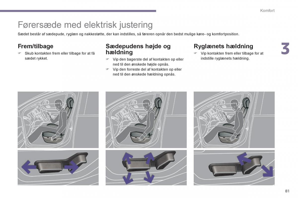 Peugeot 3008 Hybrid Bilens instruktionsbog / page 83