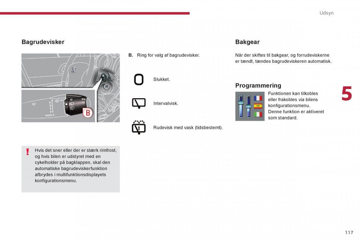 Peugeot 3008 Hybrid Bilens instruktionsbog / page 119