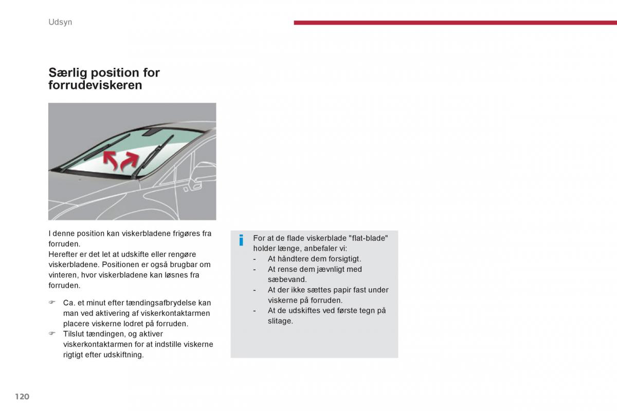 Peugeot 3008 Hybrid Bilens instruktionsbog / page 122