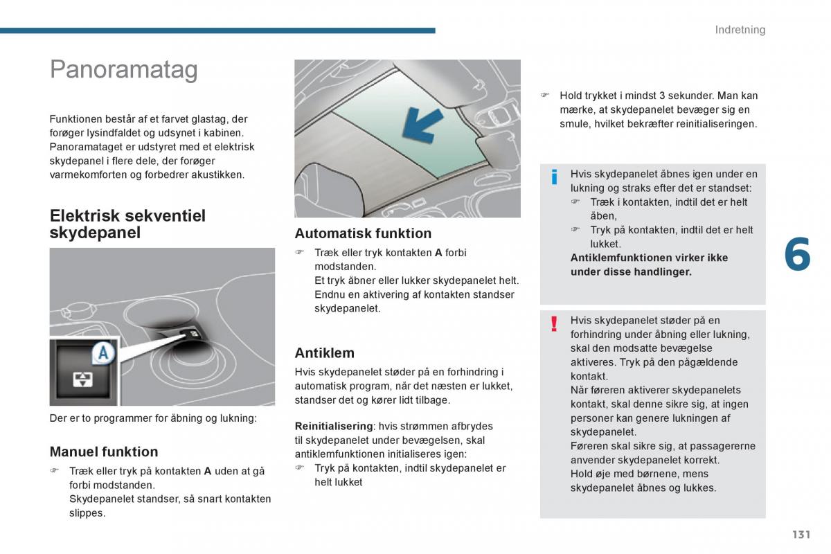 Peugeot 3008 Hybrid Bilens instruktionsbog / page 133