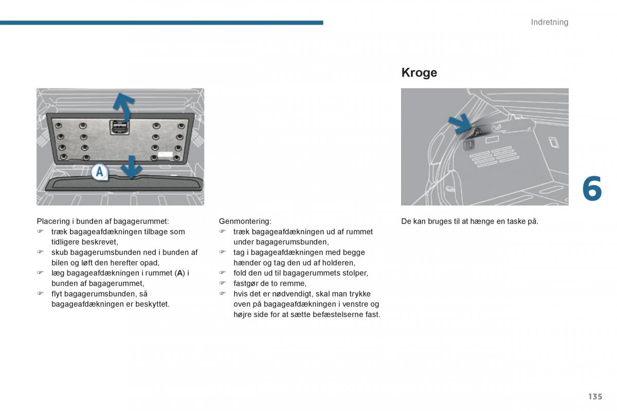 Peugeot 3008 Hybrid Bilens instruktionsbog / page 137