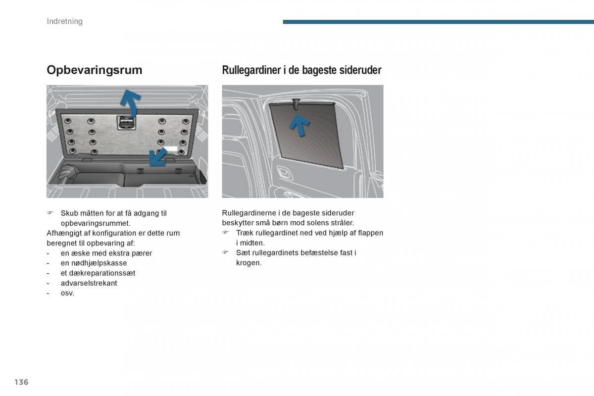 Peugeot 3008 Hybrid Bilens instruktionsbog / page 138